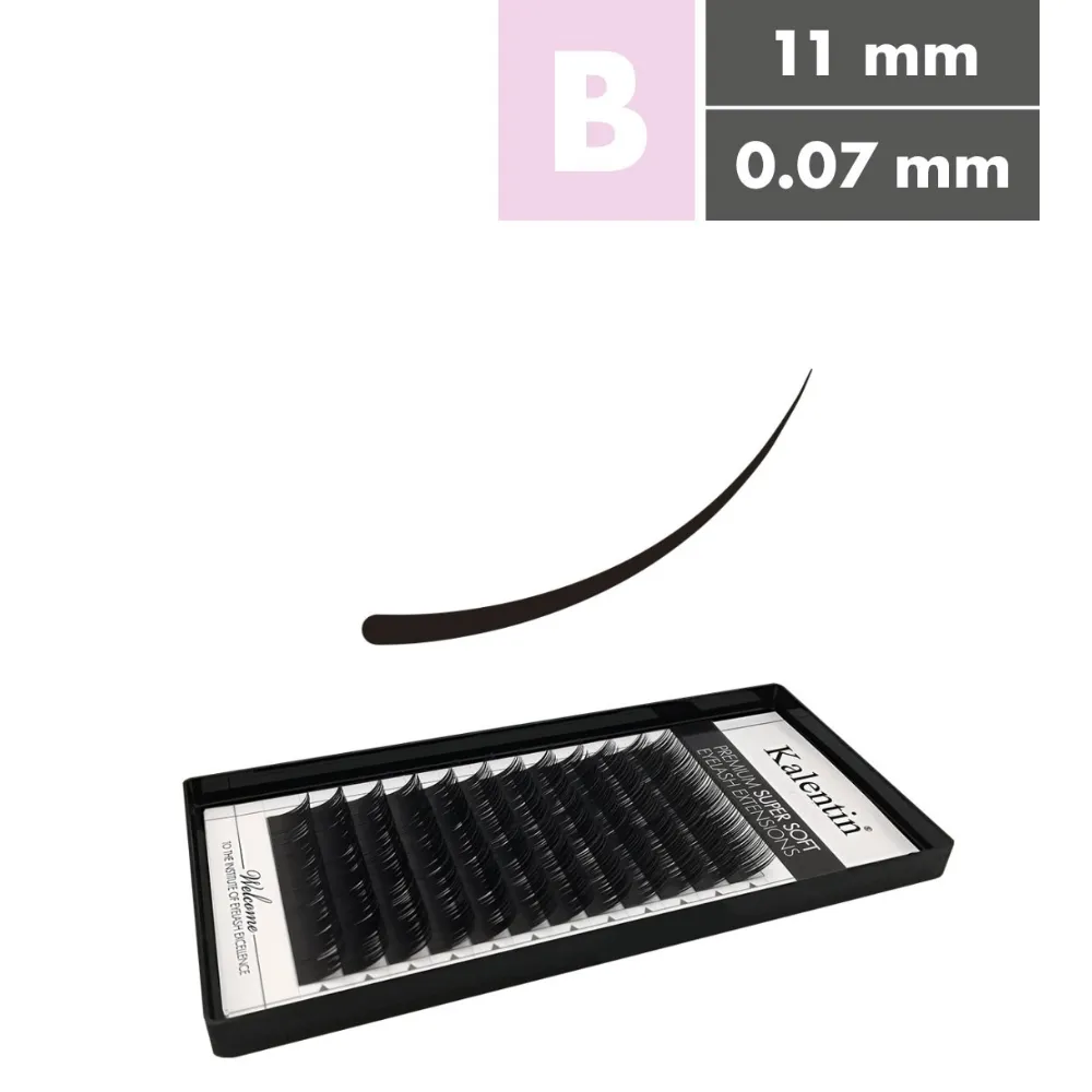 Kalentin Extensiones De Pestañas Clásicas Curva B 0,07 11mm